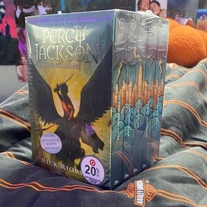 Percy Jackson Book Set - packaging is still on, besides some tiny holes